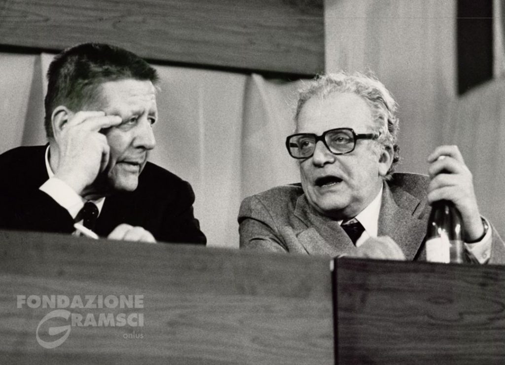 XIV Congresso del Pci. Giorgio Amendola e Paolo Bufalini